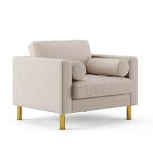 Load image into Gallery viewer, Palo Sofa T | Chair (3.5 feet length) | Tufted

