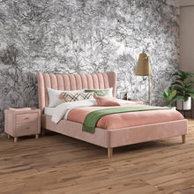Load image into Gallery viewer, Modern Bed Knightowl: Upholstered  Frame From Golden Mayer - Direct from Factory (Customizable)
