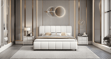 Load image into Gallery viewer, Golden Mayer Oleander Customizable Upholstered Bed - Elegant Design with/without Storage Choices
