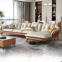 Load image into Gallery viewer, Leather L-Shape Erba Sofa | Trending Design with High Legs for Cleaning Ease |  Direct from Factory
