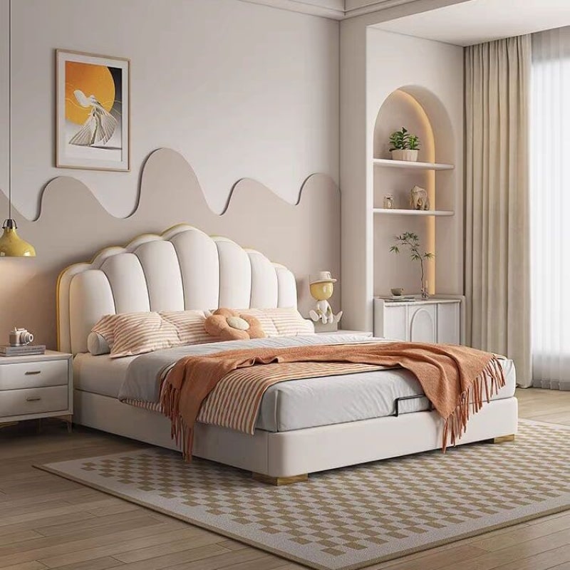 Golden Mayer Ovidio Customizable Upholstered Bed with Optional Storage - Luxurious and Functional Design