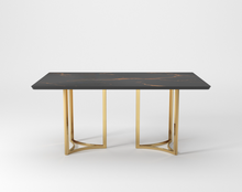 Load image into Gallery viewer, Napoli 6 Seater Dining Table - Ceramic Golden Portoro
