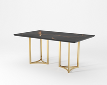 Load image into Gallery viewer, Napoli 6 Seater Dining Table - Ceramic Golden Portoro
