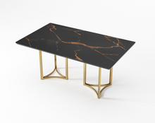 Load image into Gallery viewer, Napoli 6 Seater Dining Table - Ceramic Golden Portoro

