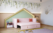 Load image into Gallery viewer, Hayden Home Premium Classic Chesterfield Sofa Cum Bed
