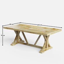 Load image into Gallery viewer, Gable Large Dining Table with Pierre Chairs - 4, 6 &amp; 8 Seater/ All sizes
