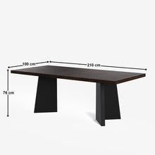 Load image into Gallery viewer, Alejandro-Manor Textured Walnut Dining Table Set - 6 &amp; 8 Seater/ All sizes
