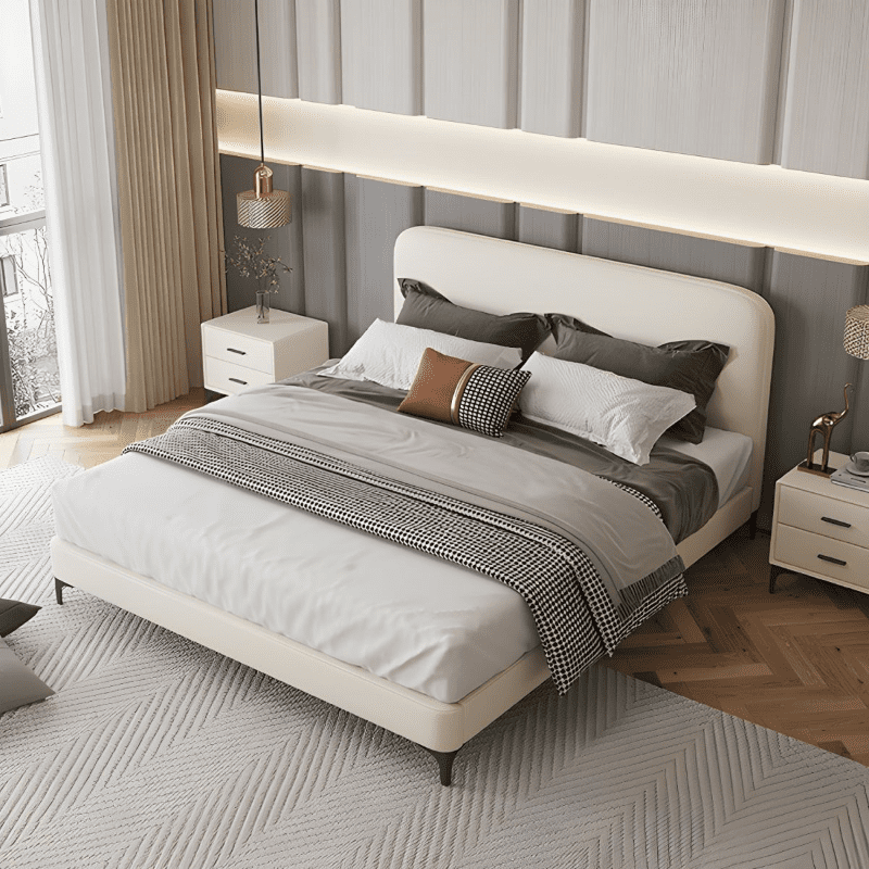 Golden Mayer Bretton Customizable Upholstered Bed - Contemporary Style with Optional Storage Functionality