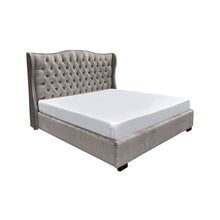 Load image into Gallery viewer, Benin Upholstered Bed Without Storage In Suede
