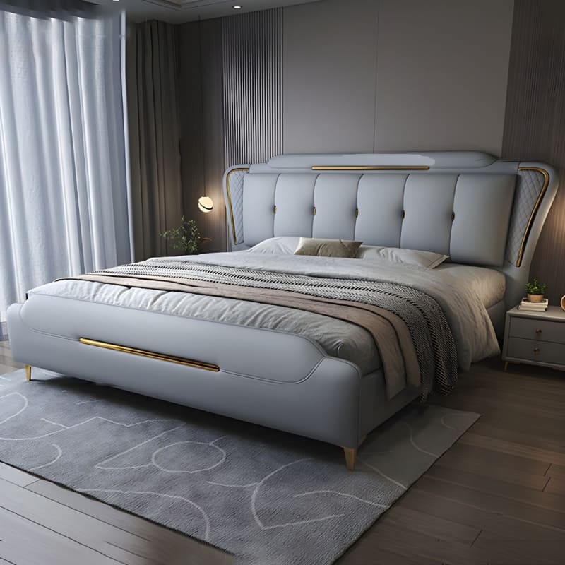 Golden Mayer Nowra Customizable Upholstered Bed with Optional Storage - Stylish and Practical Design