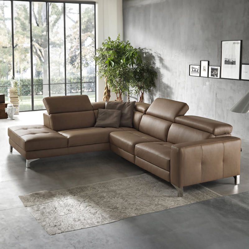 Quila l Shape Sofa  with Moveable Headrest From Golden Mayer - Direct from Factory (Customizable)