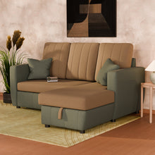 Load image into Gallery viewer, Riva L Shape Sofa Cum Bed with Storage
