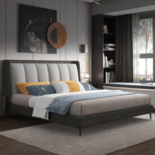 Load image into Gallery viewer, Golden Mayer Camfo Customizable Upholstered Bed with Optional Storage - Cozy and Streamlined Design
