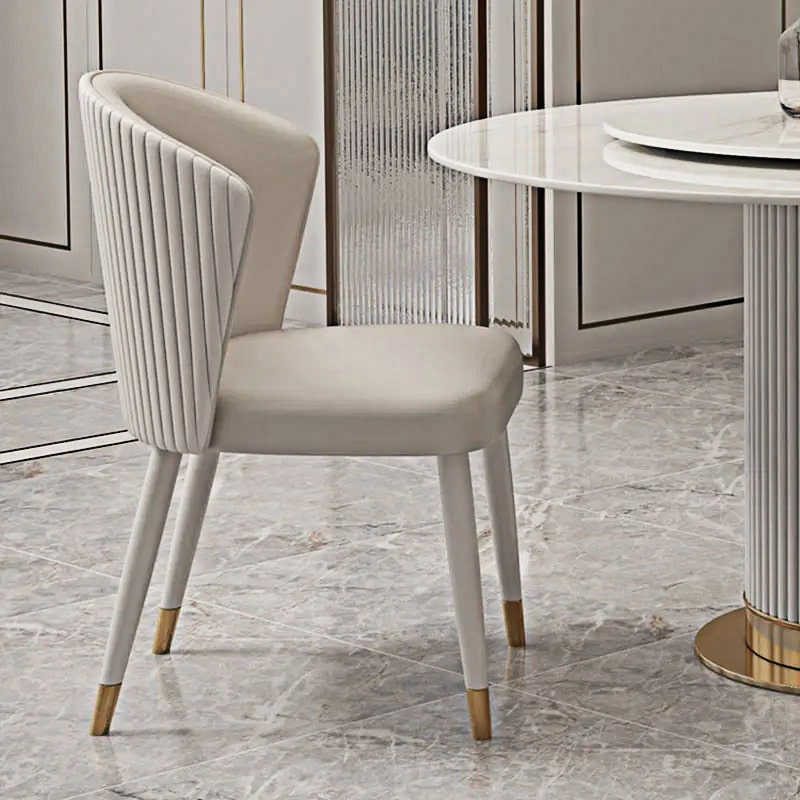 Velit Customizable Streamlined Chair for Sophisticated Dining & Office Use - Golden Mayer
