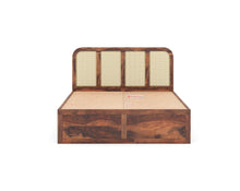 Load image into Gallery viewer, Amara Bed in Sheesham wood with cane (8 options) - Queen Size
