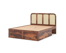 Load image into Gallery viewer, Amara Bed in Sheesham wood with cane (8 options) - Queen Size

