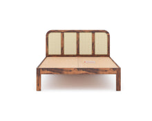 Load image into Gallery viewer, Amara Bed in Sheesham wood with cane (8 options) - Queen Size
