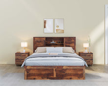 Load image into Gallery viewer, Marida Bed in Sheesham wood (8 options) - Queen Size - Drawer Storage
