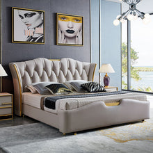Load image into Gallery viewer, Golden Mayer Vertico Customizable Upholstered Bed with Optional Storage - Contemporary and Streamlined Design
