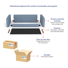Load image into Gallery viewer, Palo Sofa Ottoman | 2.5 feet | Removable Fabrics
