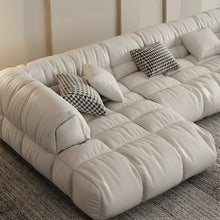 Load image into Gallery viewer, Leather Sofa Duilio | Low Seating &amp; Simple Elegance -Customizable (Direct From Factory)
