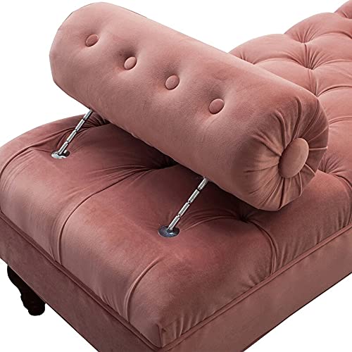 Tiffo Suede Lounger in Blush Pink Color