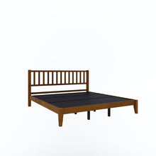 Load image into Gallery viewer, Golden Mayer Rohira Solid  Wood Queen Size Bed Walnut Color
