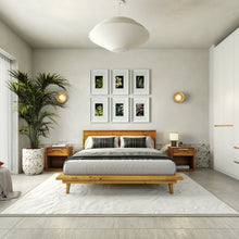 Load image into Gallery viewer, Bon Bed - Solid Teak/Walnut/Oak Wood (Queen)
