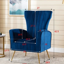 Load image into Gallery viewer, Timeless Winged Throne Wing Chair
