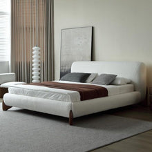 Load image into Gallery viewer, Amara Upholstered Bed Without Storage In Towel Suede Fabric
