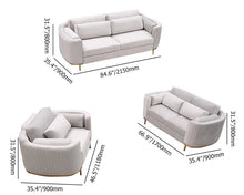 Load image into Gallery viewer, Minta Style Sofa Set In Velvet
