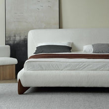Load image into Gallery viewer, Amara Upholstered Bed Without Storage In Towel Suede Fabric
