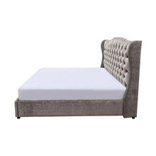 Load image into Gallery viewer, Benin Upholstered Bed Without Storage In Suede
