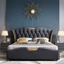 Load image into Gallery viewer, Golden Mayer Vertico Customizable Upholstered Bed with Optional Storage - Contemporary and Streamlined Design
