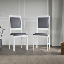Load image into Gallery viewer, Golden Mayer Elderberry Solid Rubber Wood 6-Seater Dinning Table | 4-Cushioned Fabric Dining Chair  | 1-Cushioned Fabric Dining Bench in White Finish
