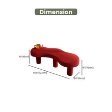 Load image into Gallery viewer, Dana Upholstered Bench - Unique Organic Shape for Modern, Naturalistic Interiors
