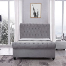 Load image into Gallery viewer, Arya Upholstered Bed Without Storage In Suede
