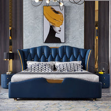 Load image into Gallery viewer, Golden Mayer Vertico Customizable Upholstered Bed with Optional Storage - Contemporary and Streamlined Design
