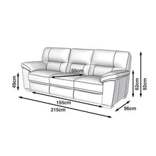 Load image into Gallery viewer, Sofa Couch Dalmore 3-Seater Design Set - Customizable
