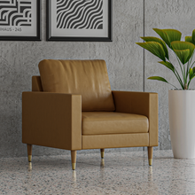 Load image into Gallery viewer, Lore Sofa | 1 Seater Italian Leather Sofa (3 feet)
