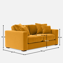 Load image into Gallery viewer, Atlanta 3 Seater Sofa - 74"
