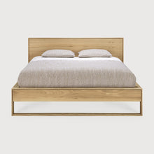 Load image into Gallery viewer, Sael Bed - Solid Walnut/Teak/Oak Wood (Queen)
