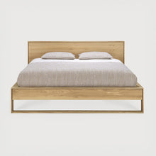 Load image into Gallery viewer, Sael Bed - Solid Walnut/Teak/Oak Wood (King)
