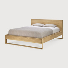 Load image into Gallery viewer, Sael Bed - Solid Walnut/Teak/Oak Wood (King)
