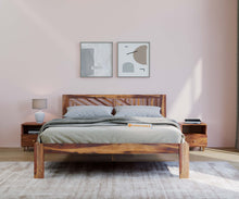 Load image into Gallery viewer, Oriel Bed in Sheesham wood - Non Storage - Queen
