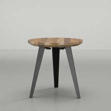 Load image into Gallery viewer, Side Table - Solid teak &amp; Black Legs
