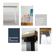 Load image into Gallery viewer, Side Table - Solid teak &amp; Black Legs
