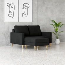 Load image into Gallery viewer, Lore Sofa | Small L-Shaped Sectional with Chaise (5 feet)
