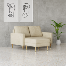 Load image into Gallery viewer, Lore Sofa | Small L-Shaped Sectional with Chaise (5 feet)
