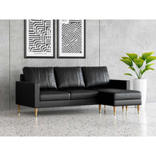 Load image into Gallery viewer, Lore Sofa | L-Shaped Sectional with Chaise | Italian Leather Sofa (7 feet)

